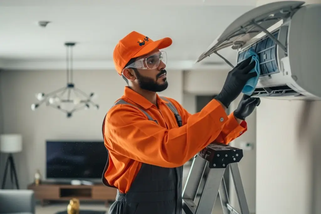 خدمات تنظيف مكيفات سبلت